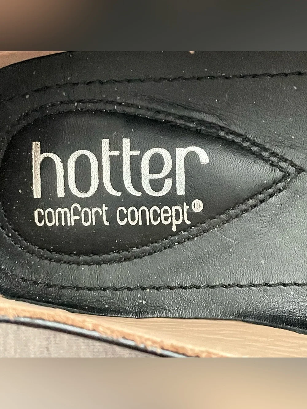 Hotter Comfort Concepts Women's Sz 7 Black Comfort Slip-On Mary Jane Shoes NEW